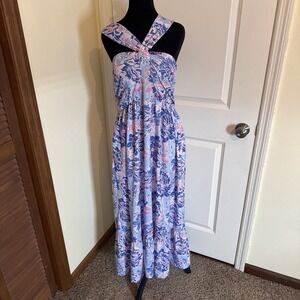 GRACE KARIN Women's Criss Cross Halterneck Sleeveless Dress Size Large Boho
